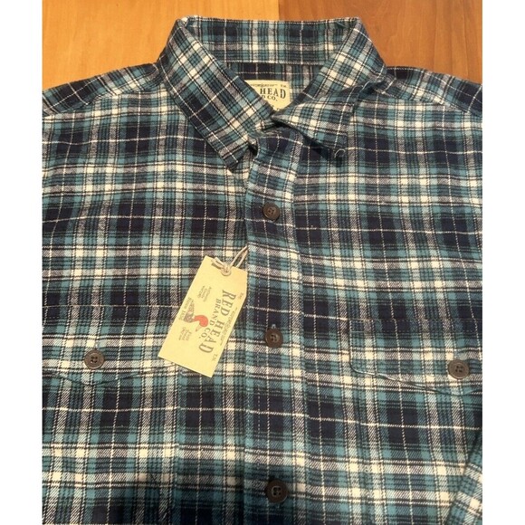 Redhead Men’s Flannel Shirt. NWT. Medium. Long Sleeves. Plaid - Picture 1 of 7